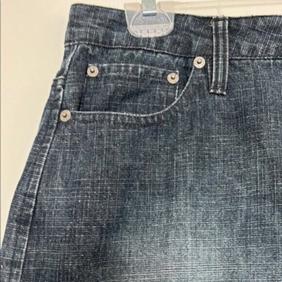New] Route 66 (10) Cotton Blue Denim Knee-Length-Mini Zip Fly Jeans Skirt - Picture 4 of 8